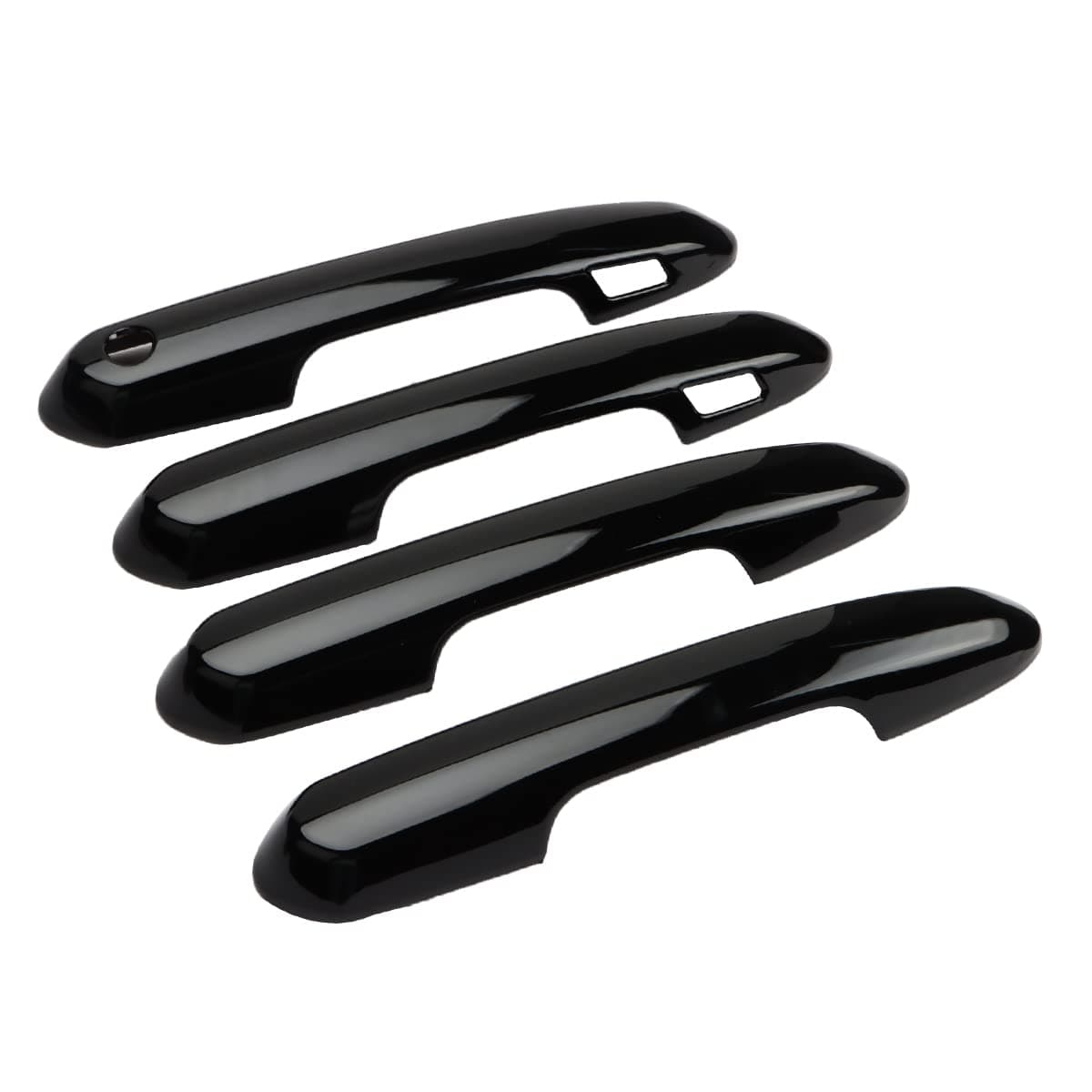 DLOVEG Exterior Door Handle Cover Compatible for 20192022 2023 2024 2025 Toyota Rav4 Accessories for Highlander 2024 2023 20222020 Handle Protectors with 4 Holes fo Auto Sensors Glossy Black