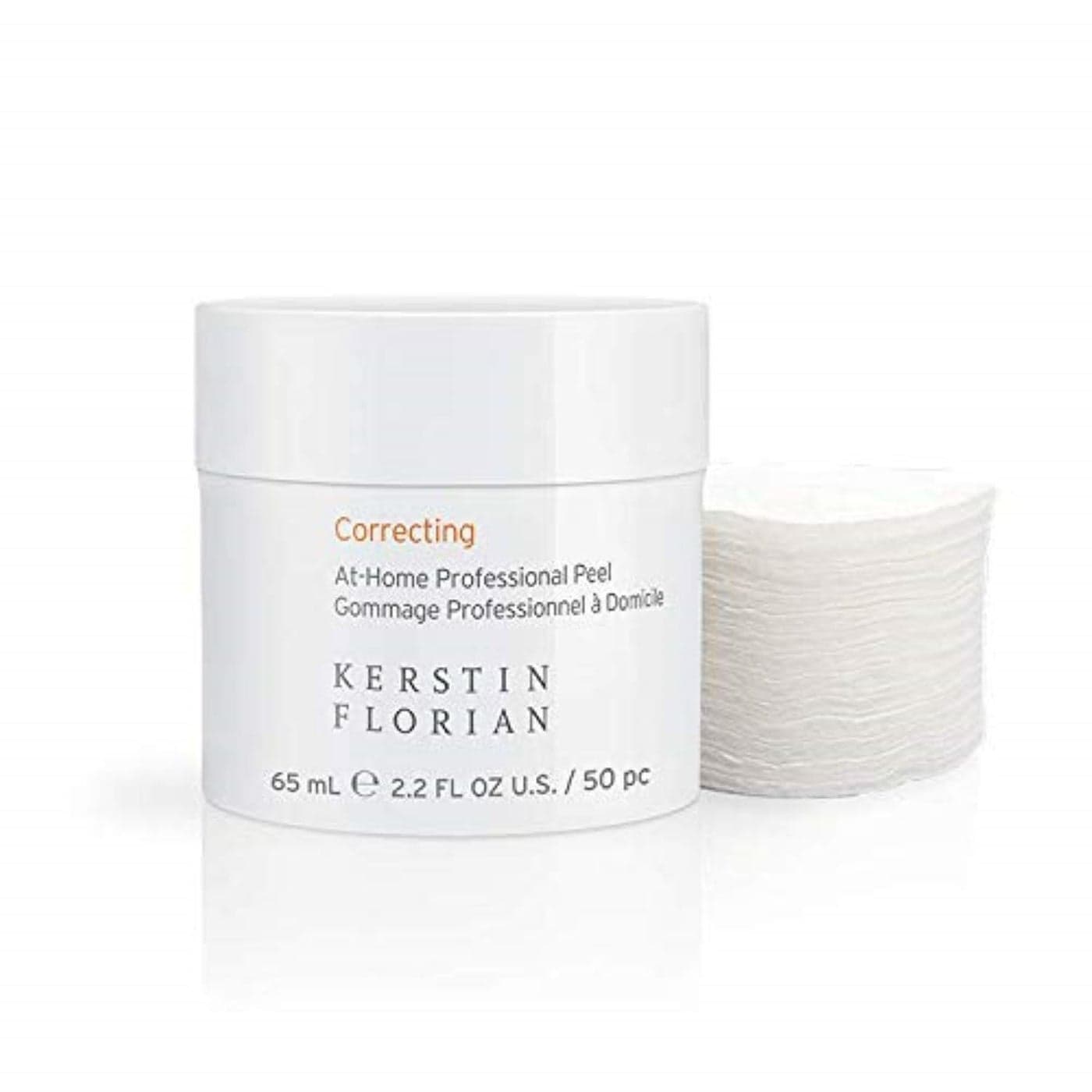 Kerstin Florian Correcting At Home Professional Peel Glycolic Lactic Acid Exfoliating Pore Pads 50 individual pads