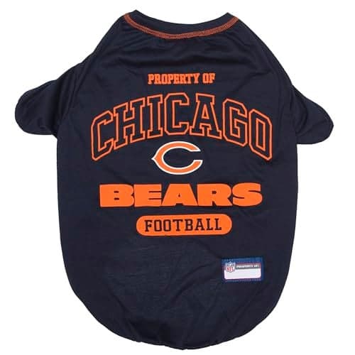 NFL Chicago Cubs Dog T-Shirt for Pets, Size X-Large. Officially Licensed Pet Shirt with Team Logo, Soft Stretchable Comfort Fit Apparel for Dogs & Cats