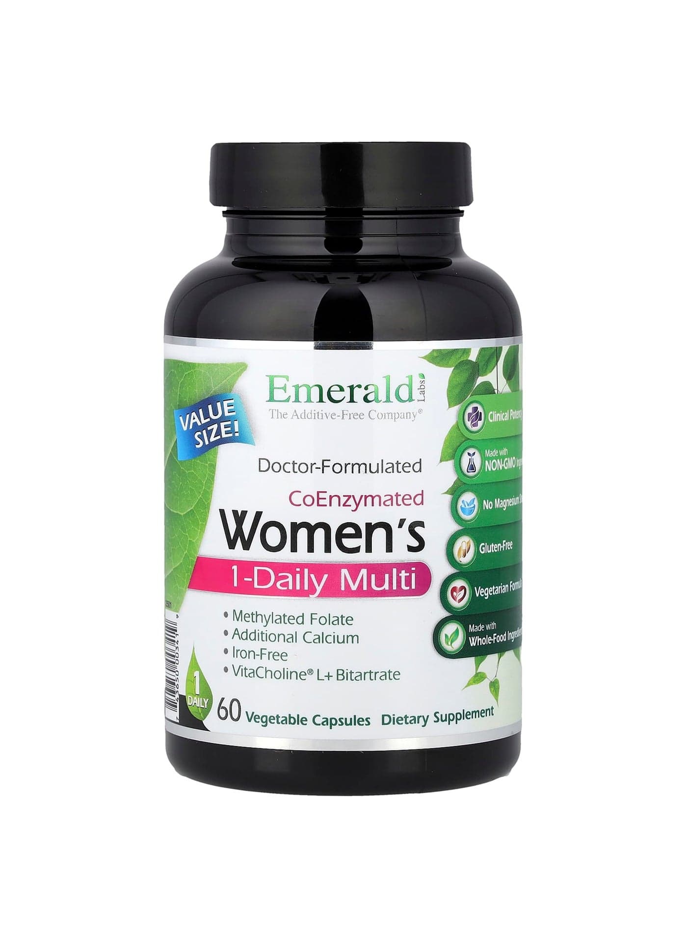 CoEnzymated Women's 1-Daily Multi, 60 Vegetable Caps