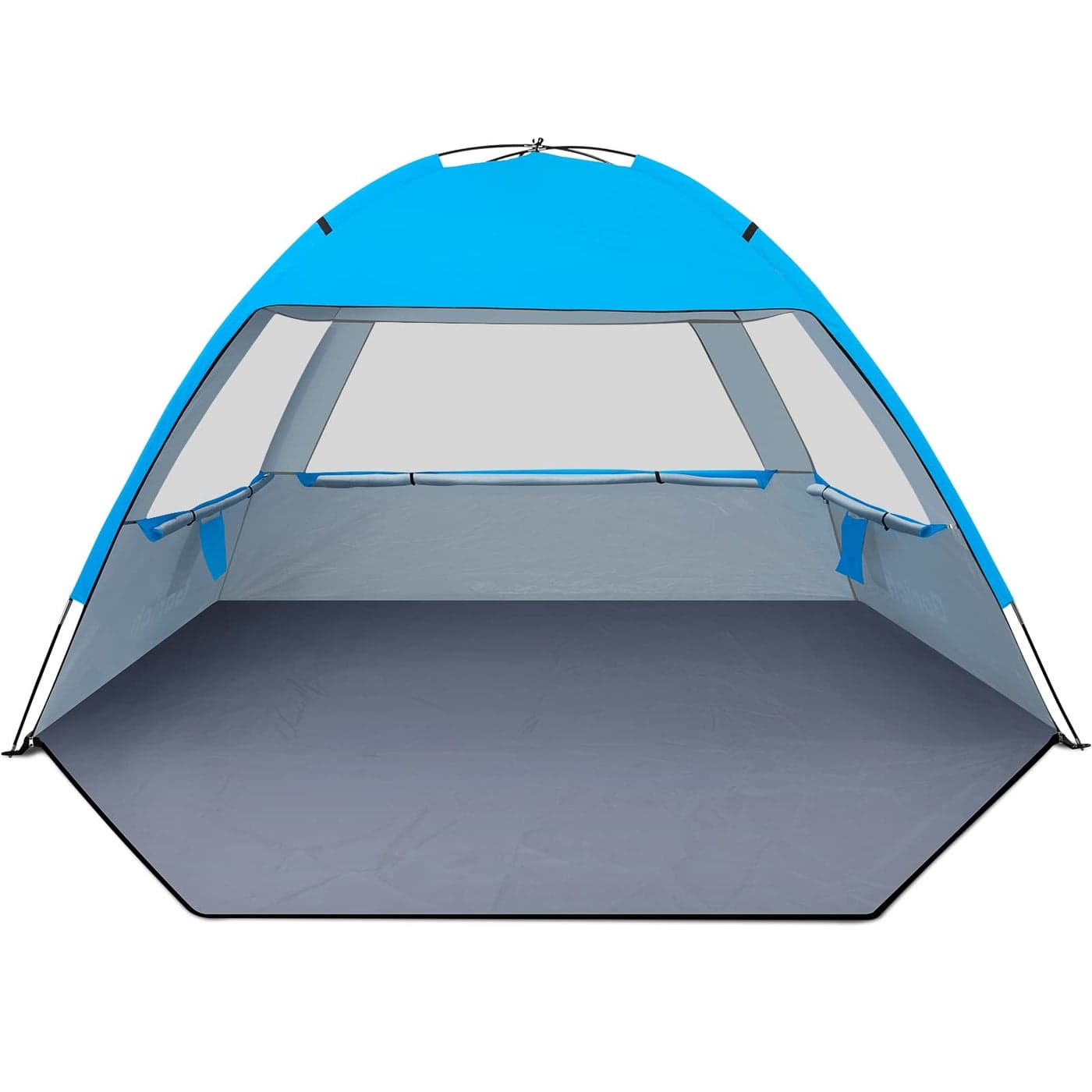 Gorich Beach Shade Tent for 45 Person with UPF 50 UV Protection Portable Sun Shelter Canopy Lightweight Easy Setup Cabana Blue