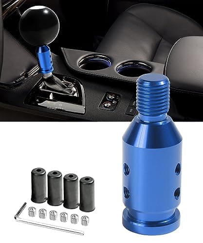 YAKEFLY Universal Gear Shift Knob AdapterAluminum Alloy Automatic Shifter Adapter Car AdapterShifter Boot Retainer Stick Connector for NonThreaded Manual M12x125 Blue 299PDTPJ001