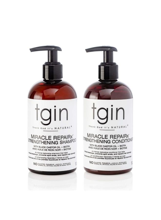 tgin Miracle RepaiRx Strengthening Shampoo and Conditioner Duo For Damaged hair - For Damaged Hair - Shampoo and Conditioner Set - Repair - Protect - Restore