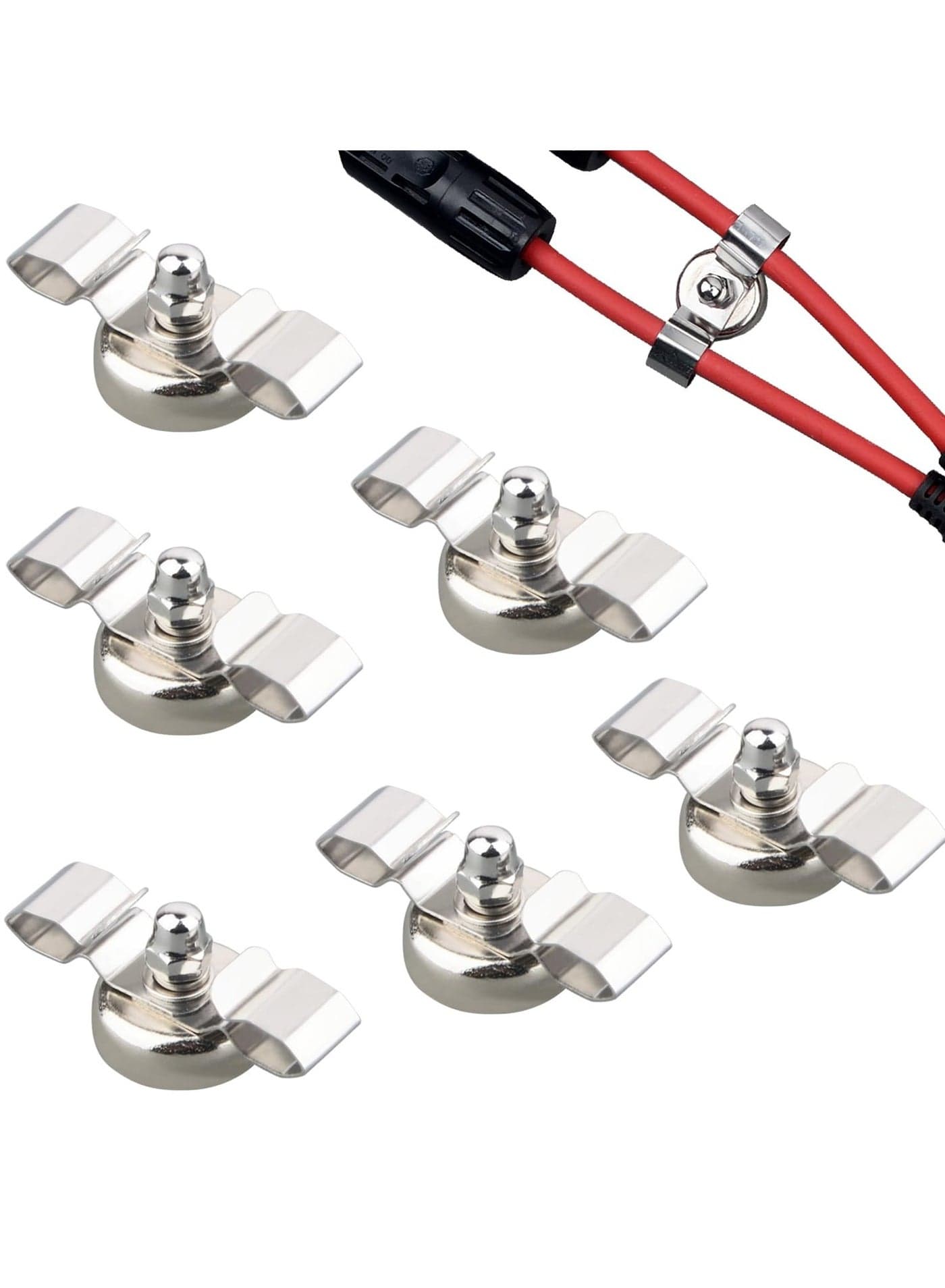 Strong Magnet Cable Clips, 6PCS Anti-Slip Magnetic Cord Holders for Damage-Free Cable Management, Ideal for Flat Wires, String Lights, Ethernet Cables, USB Cables