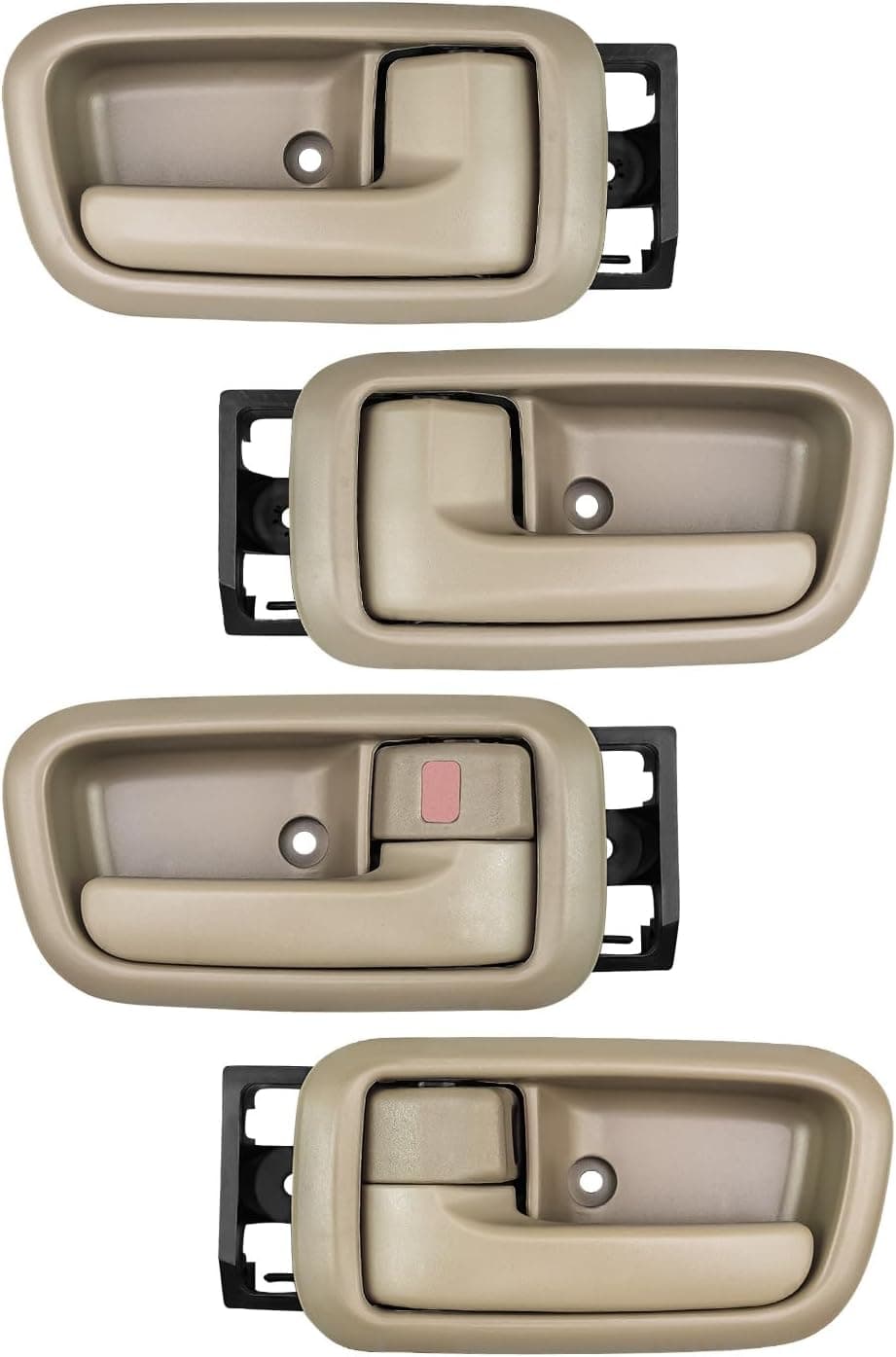 Qnbes 4 Pcs Interior Door Handles with Bezel for Toyota Tundra (2000-2006)