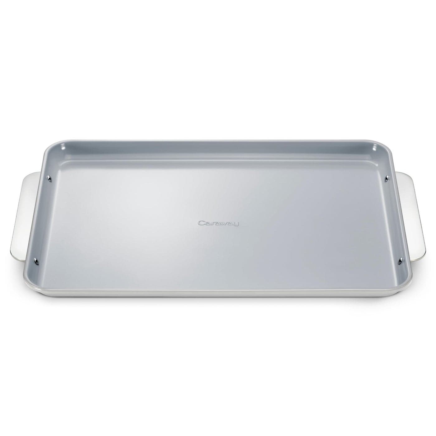 Caraway NonStick Ceramic Baking Sheet Naturally Slick Ceramic Coating NonToxic PTFE PFOA Free Perfect for Baking Roasting and More Large 18 x 13 Gray