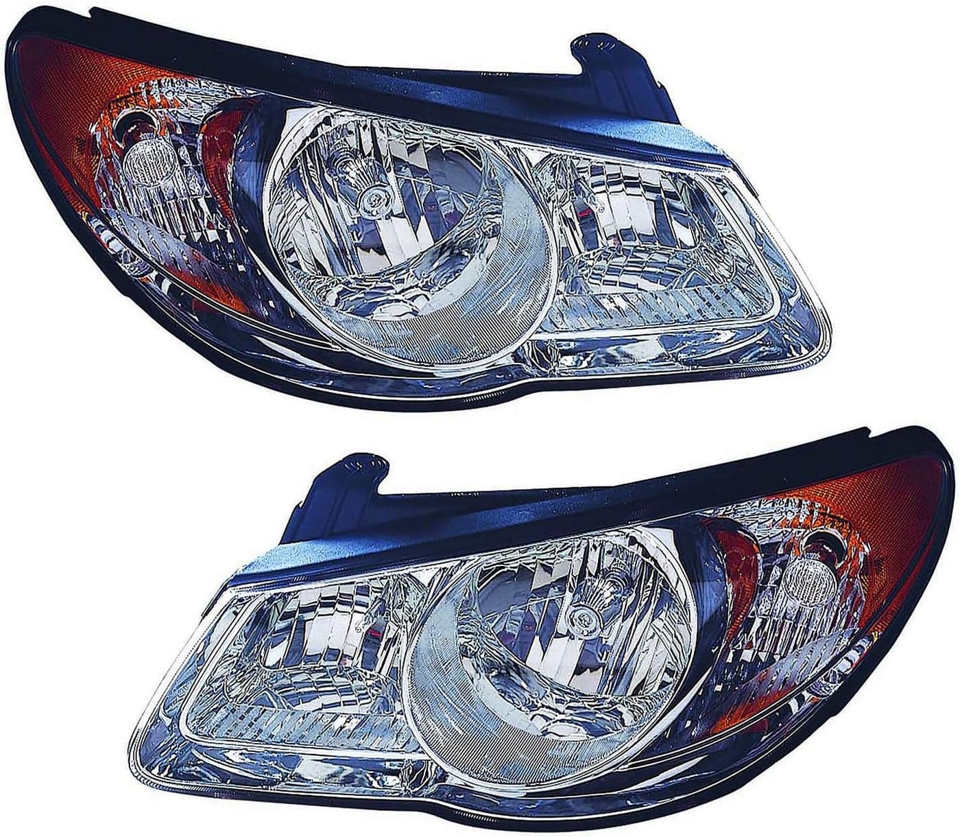 Hyundai Elantra 2010 Headlight Lamps Set - Halogen Driver and Passenger Side