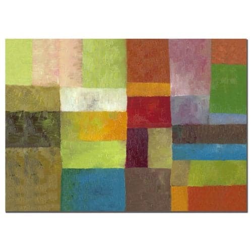 Trademark Art Abstract Color Panels IV Canvas Art by Michelle Calkins, 16 by 24-Inch