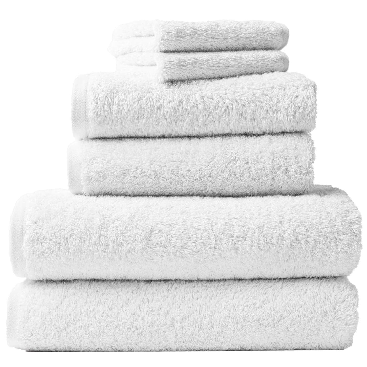Coyuchi Cloud Loom Organic Towels 6 Piece Set Alpine White