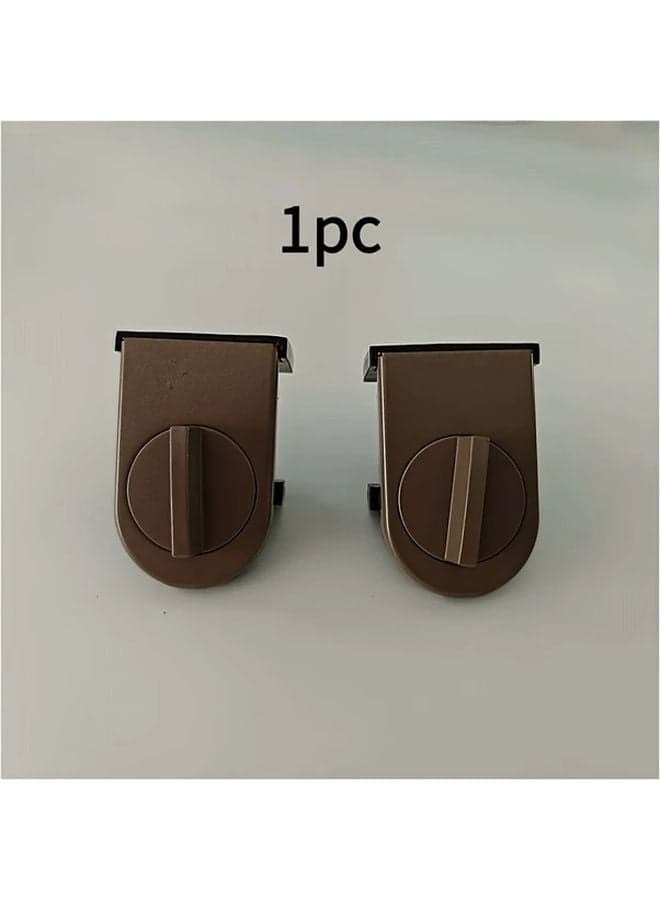 Brown Aluminum Alloy Sliding Door Lock Anti Theft Safety Design For Home And Office