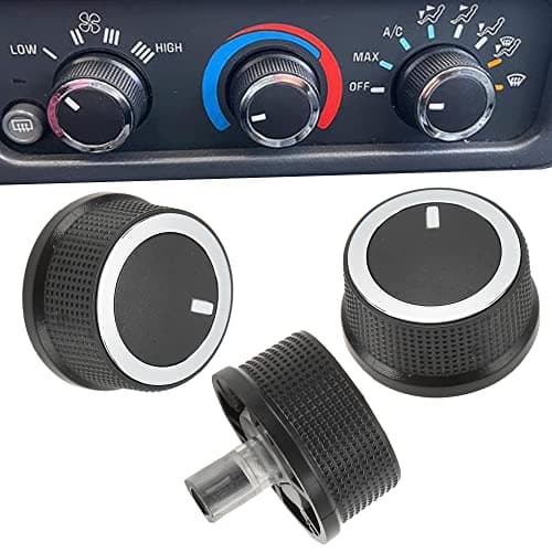 Danbojit 3 Pack 84141127 Savana Control Knob Compatible with 20082021 Chevrolet Express 20082017 GMC Savana Climate Control Knob 84793085 Air Conditioner Heater Control Switch Knob