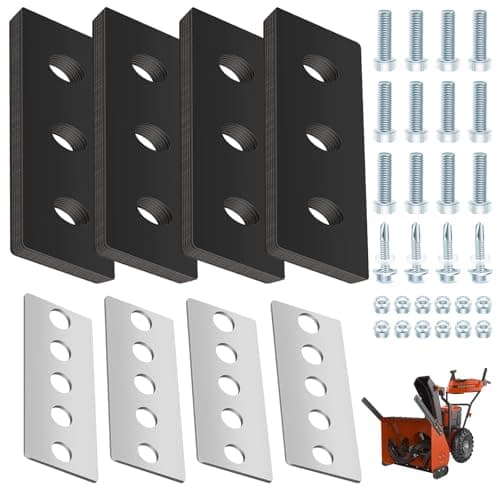 Huthbrother Snow Blower Impeller Modification Kit - 3/8" 4-Blade Universal, for Modifies 2-Stage Machine (4)