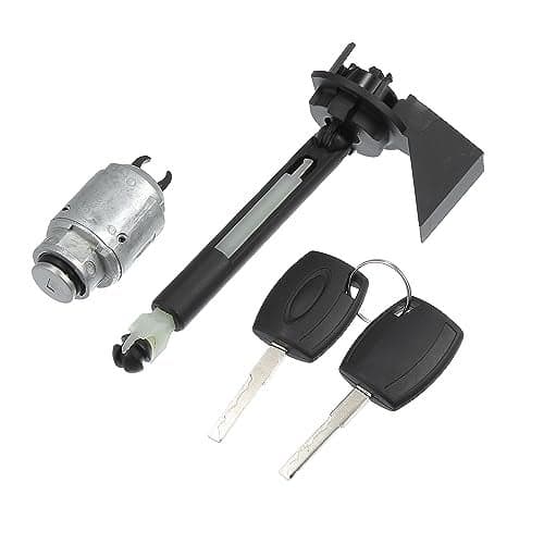 X AUTOHAUX 1 Set Bonnet Release Lock Kit with Latch and 2 Keys No.1355231 for Ford Focus MK2 2004-2012