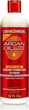 Creme of Nature with Argan Purelicious cowash cleansing conditioner 12oz 12 Ounce
