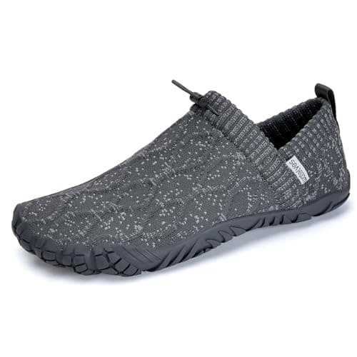 WateLves Barefoot Water Shoes Women Men Minimalist Comfortable Walking Shoes Beach Outdoor Running Sneakers Dark Grey38