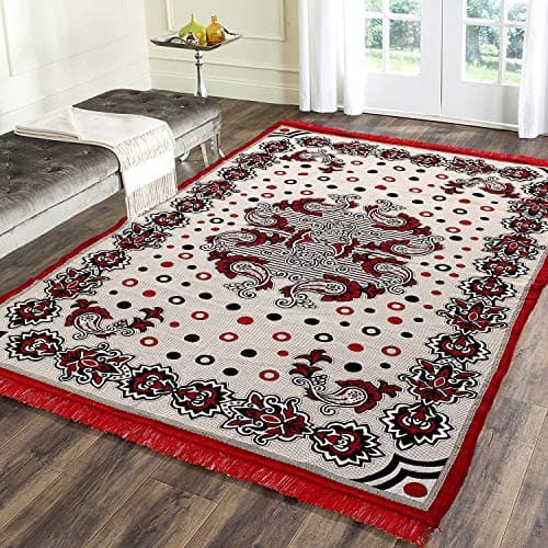 Braids Polycotton Premium Modern Carpet/Area Rug -(4.5 ft x 6 ft,Multicolor)