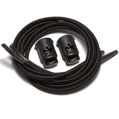 IBUNGEE LACES (Elastic No Tie Shoelaces (Black, 30-Inch)