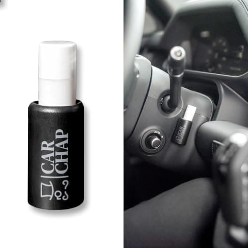 CarChap Car Lip Balm Holder THE ORIGINAL Lip Gloss Holder for Car Mess Free in the Heat Featured in Car and Driver USA Made Patent Pending Interior Car Accessories for Women BLACK 1 Unit