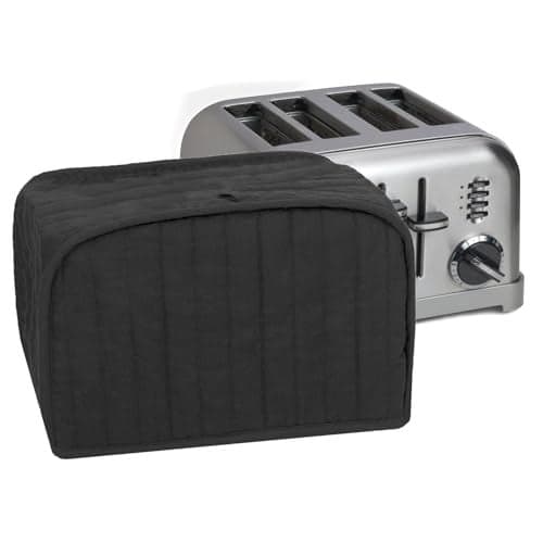 RITZ Premium Universal Four Slice Toaster Cover, 11.25" x 7.25" x 10.5", Polyester and Cotton Quilted, Fingerprint Protector, Super Soft Appliance Cover, Dust Protection (Appliance NOT Included),