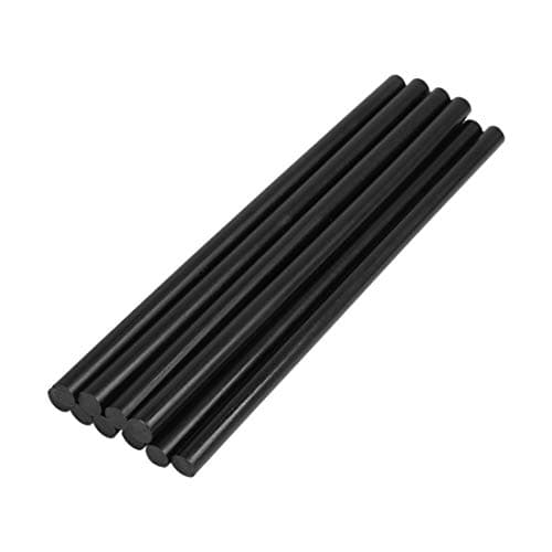 X AUTOHAUX 10 Pcs 7mm x 150mm Hot Glue Sticks Auto Body Paintless Dent Removal Repair Black for Car