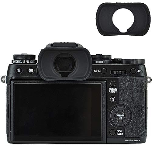 JJC Eyecup Finder Eyepiece EF-XT L Replacement for Fujifilm X-T4 X-T3 X-T2 X-T1 XT4 XT3 XT2 XT1 X-H1 XH1 GFX100 GFX 50S Camera Viewfinder Eyeshade, Replaces Fuji Eye Cup EF-XTS EF-XTM EF-XTL