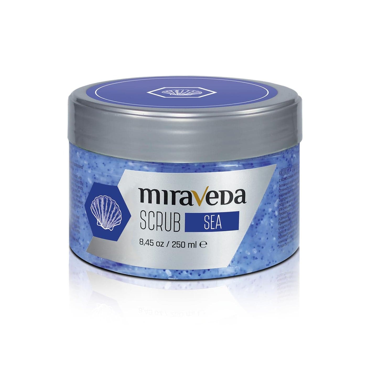 Miraveda by Italwax Sea Scrub 250ml 845floz Scrubs for professional and home use skin care Moisturizing and nourishing treatments on the hands feet and body