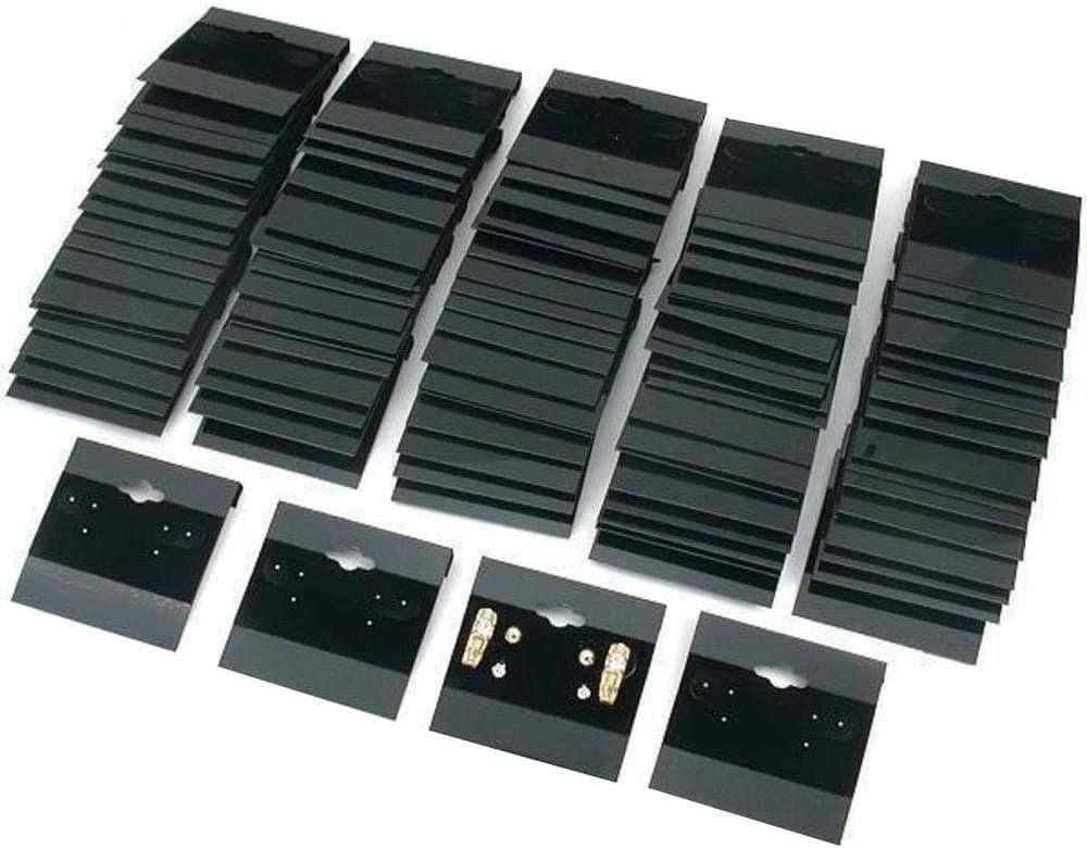 DIY Crafts Pack of 500 Pcs, 2" Wide x 2" Length inches, Velvet Jewellery Earrings/Stud Hanging Display Holder Ca(Pack of 500 Pcs, 2" Wide x 2" Length inches)