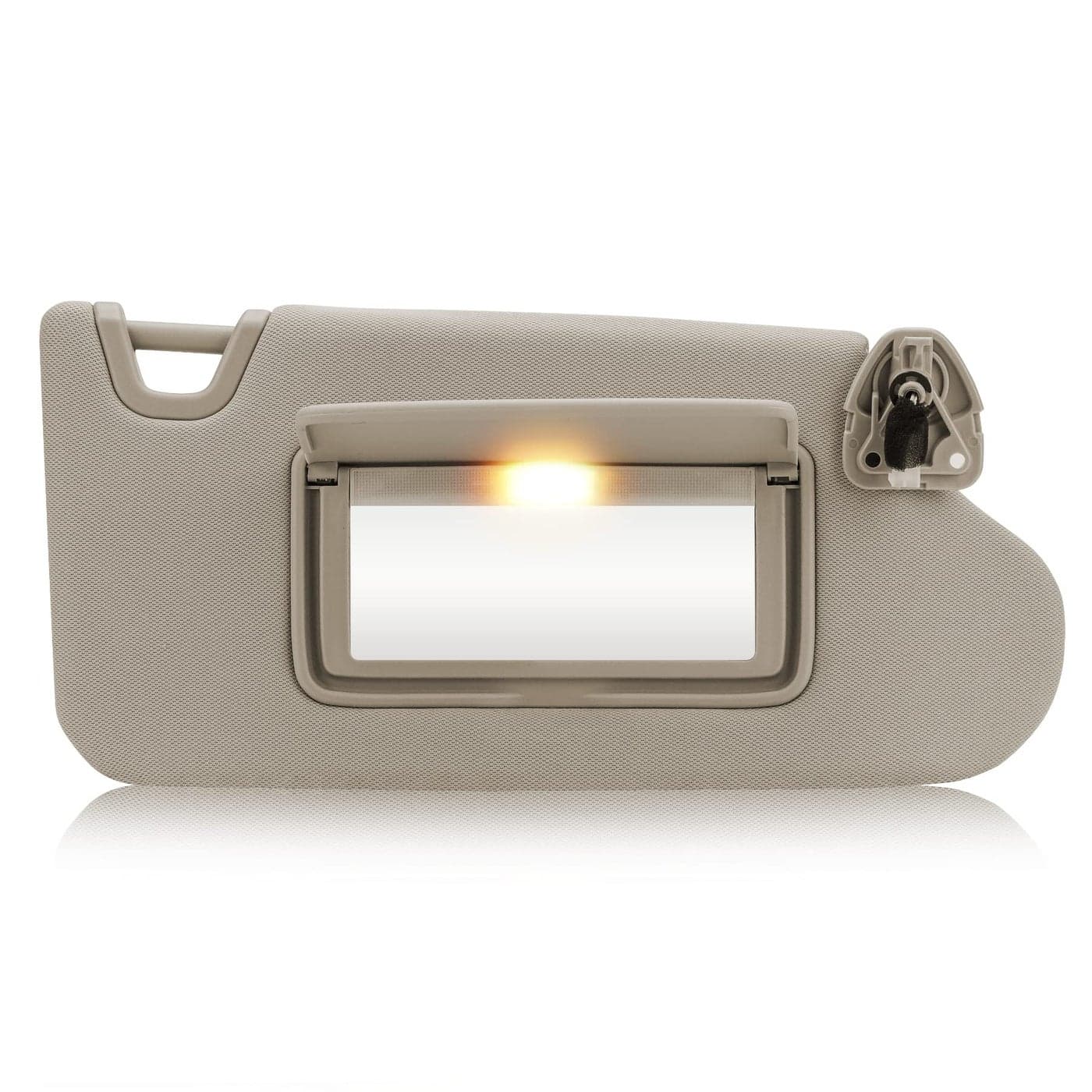 TadaMark Right Passenger Side Sun Visor Fit for Nissan Altima 2013 2014 2015 2016 2017 2018 Beige with Light Without Sunroof Replace 964003TA2A