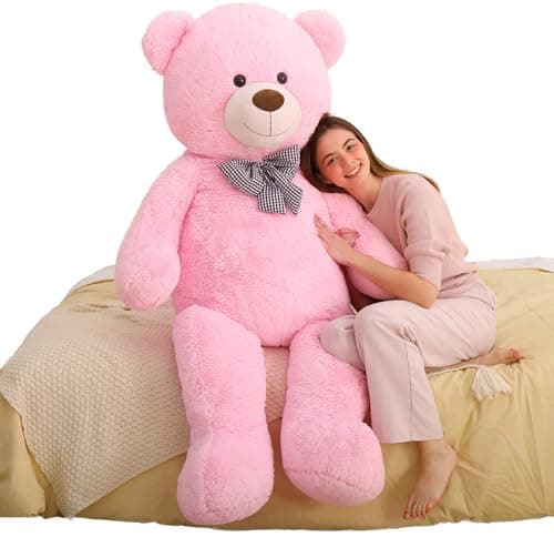 MaoGoLan Giant Teddy Bear 6 Feet Tall Pink Human Size Big Teddy Bear Stuffed Animal for BoyfriendGirlfriendWife on ValentinesChristmasBirthday