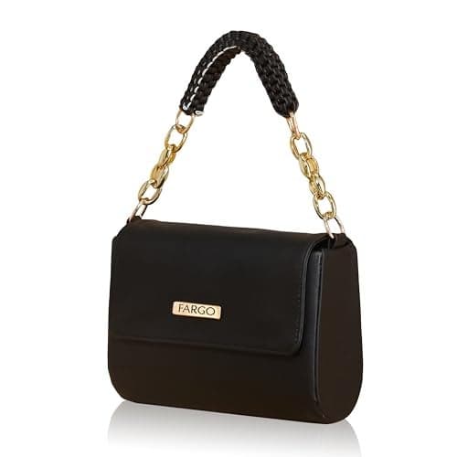 Fargo Vegan Leather Stylish Women Sling Bag | Shoulder Bag for Women | Black Color