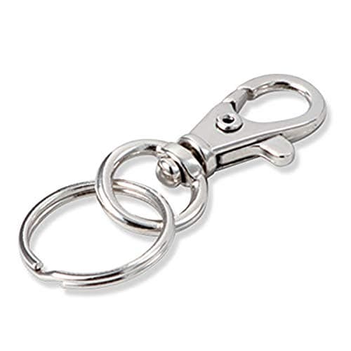 Lucky Line Mini Trigger Snap, Nickel Plated Zinc with Split Ring (44301)