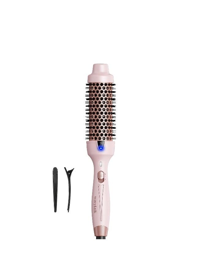 Wavytalk Thermal Brush Blowout Express 15 Inch Negative Ion Thermal Round Brush Creates Blowout Look Makes Hair Shinier Smoother Dual Voltage Easy to Use Pink
