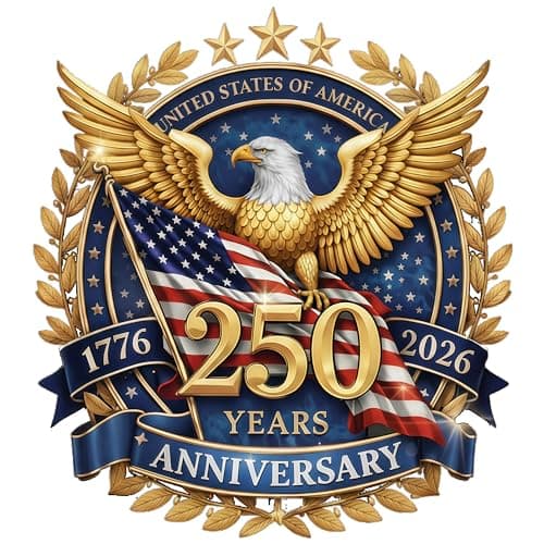US Semiquincentennial 250th Anniversary Car Window Decal Sticker Patriotic Eagle with Statue of Liberty 2 PCS 17762026 Independence Day Bumper Sticker for Car Truck Laptop Style 01 8 Inch