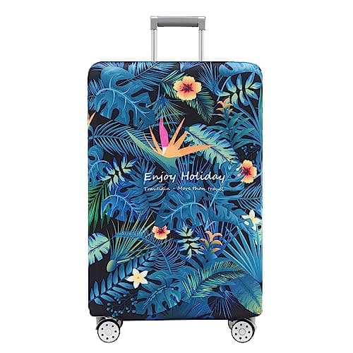 Travelkin Luggage Covers For Suitcase Tsa Approved,Suitcase Cover Protector Fit 18-32 Inch Luggage (Paradise, XL)