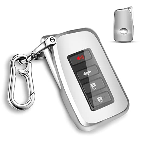 QBUC for Lexus Key fob Cover TPU Car Key Case Protector with Keychain Compatible with Lexus 2014Up RX is ES GS LS NX RS GX LX RC LC