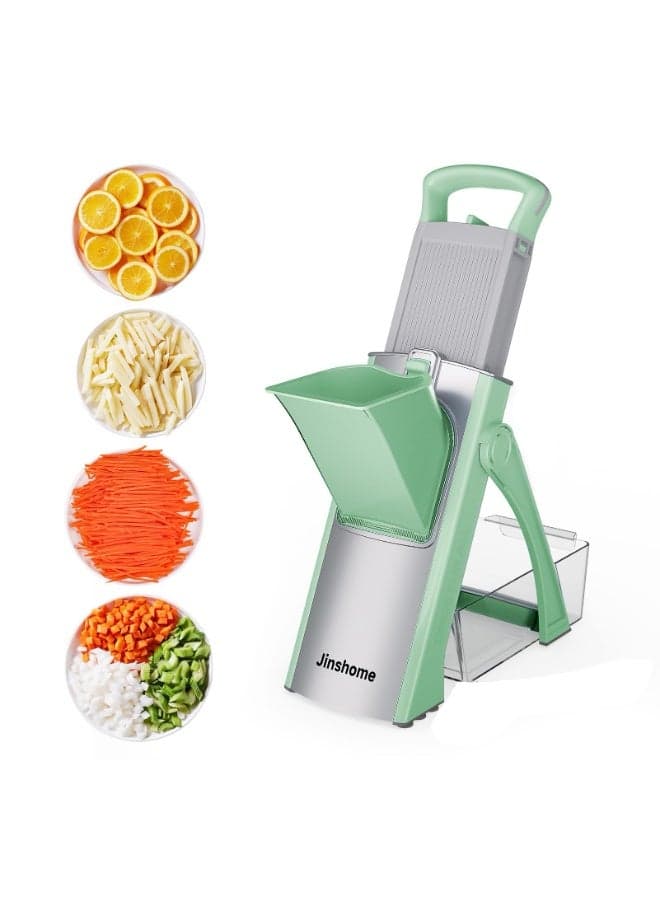 Adjustable Mandoline Slicer, Upgrade Safe Mandoline Slicer, Adjustable Food Chopper for Kitchen, Potato, Veggie Salad chopper Kitchen Safe Chopping Artifact Carrot Grater Onion and Chopper Thickness