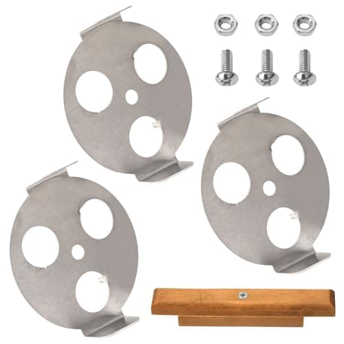 3Pack 63015 1812 Damper Kit 1Pack Custom Wooden Replacement Handle Compatible with Weber Smokey Mountain Kettle