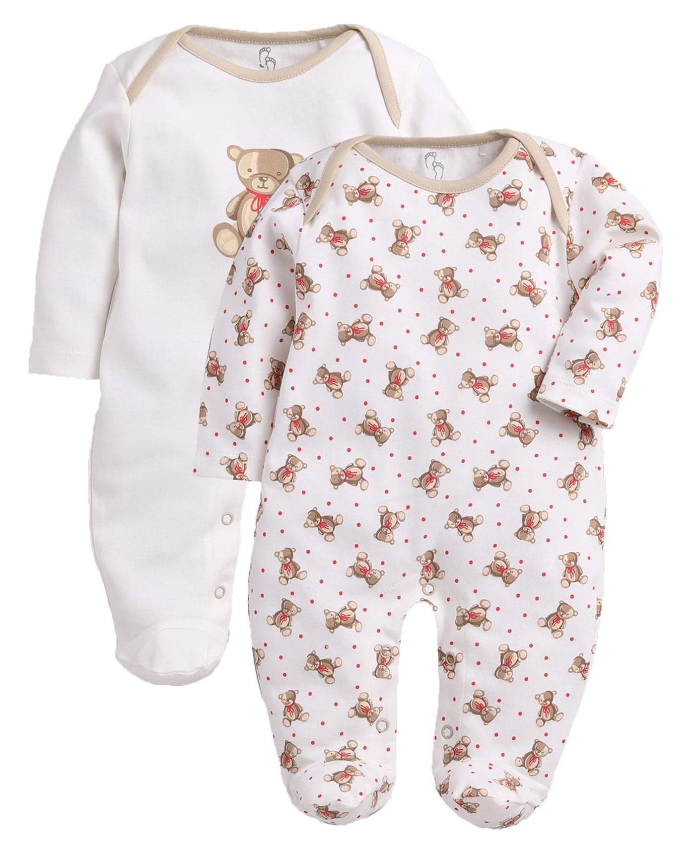 BabyGo Baby Romper 100% Cotton Rompers for New Born Baby|Sleepsuits for Baby Boys & Girls |Onesies| Infant Clothes|MULTI| 0-3M| 3-6M| 6-9M| Pack of 2