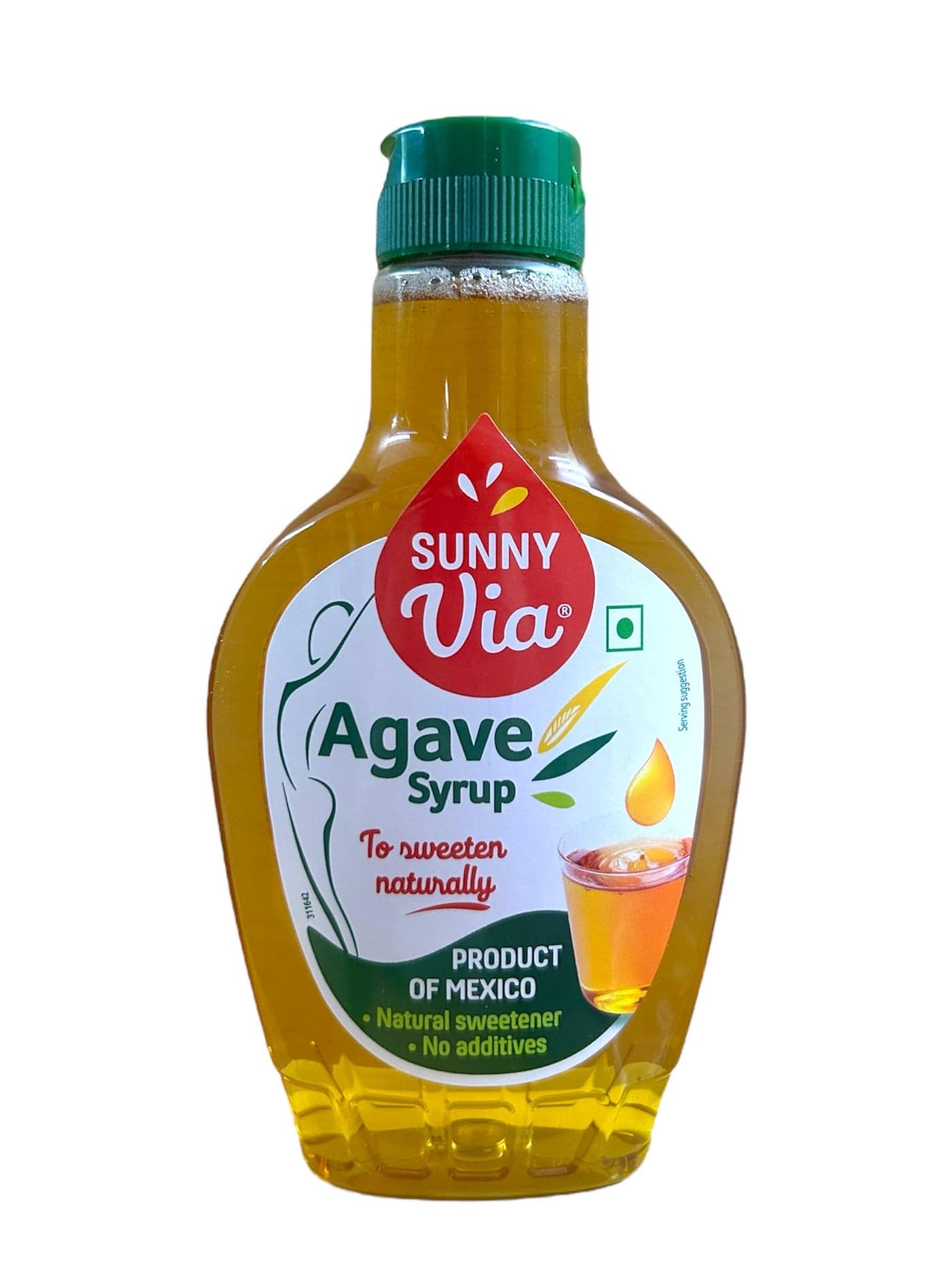 Sunny Via Mexican Blue Agave Syrup, 350g | Natural Sweetener | Perfect for Drinks, Desserts and Baking | Low GI alternative to Honey