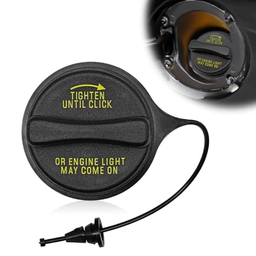 SYudwen FC975 Fuel Tank Filler Cap Compatible with Ford Excursion, F-150, F250, F250 F350 Super Duty, E-Series, Expedition, Windstar, Lincoln Blackwood, Navigator Push Lock Type Gas Cap