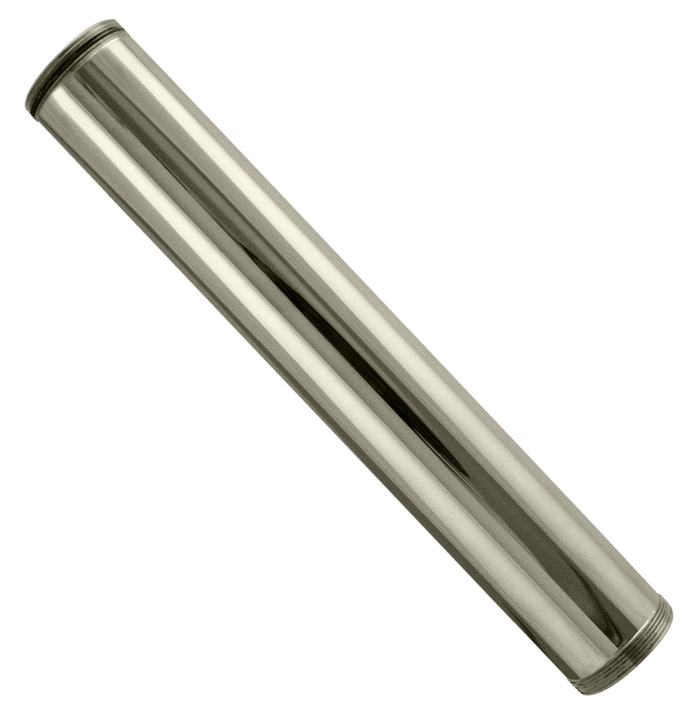 Westbrass D41905 114 OD x 12 Double End Threaded Lavatory Sink Drain Extension Tailpiece Polished Nickel