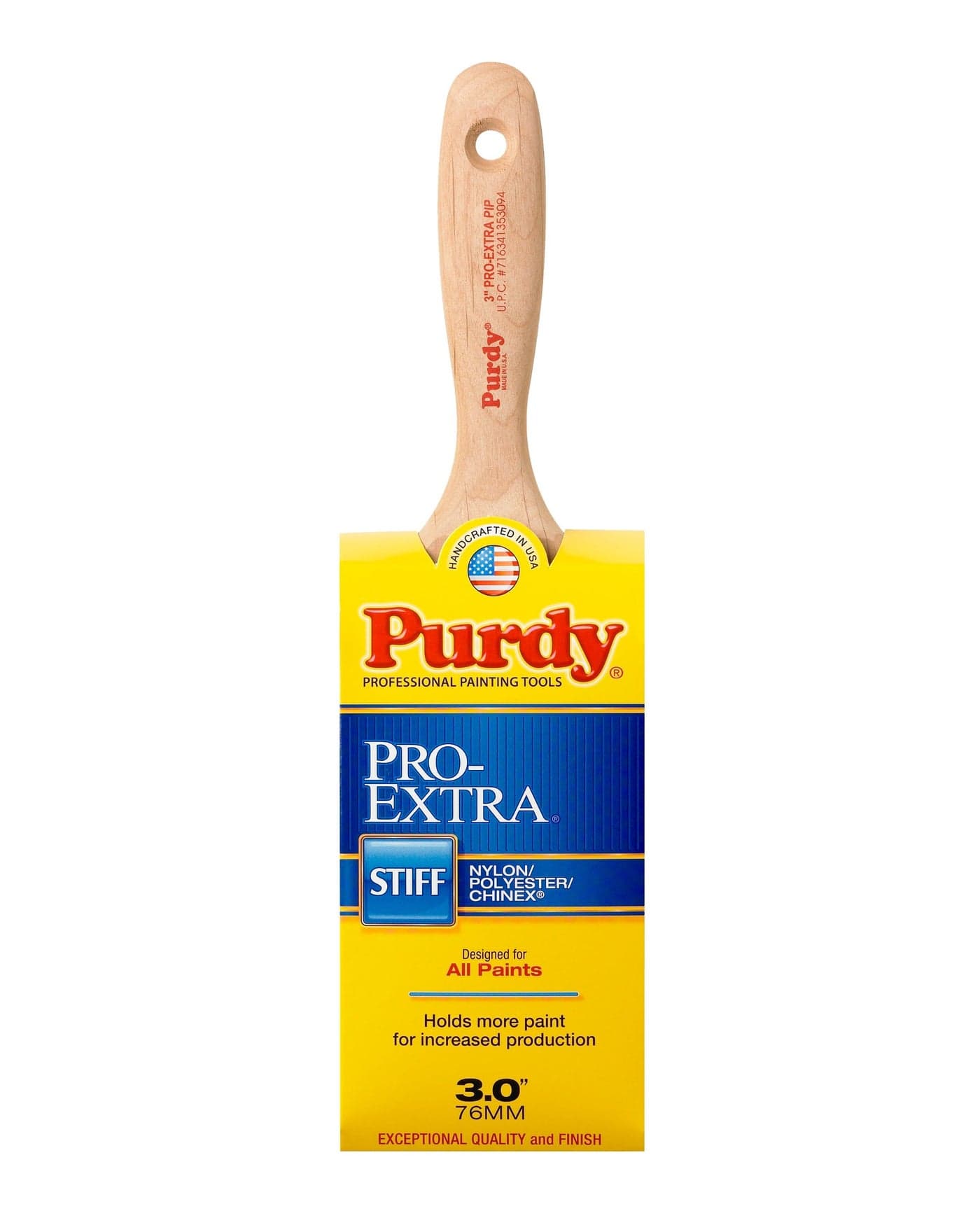 Purdy 144324730 Pro-Extra Series Pip Enamel/Wall Paint Brush, 3 inch