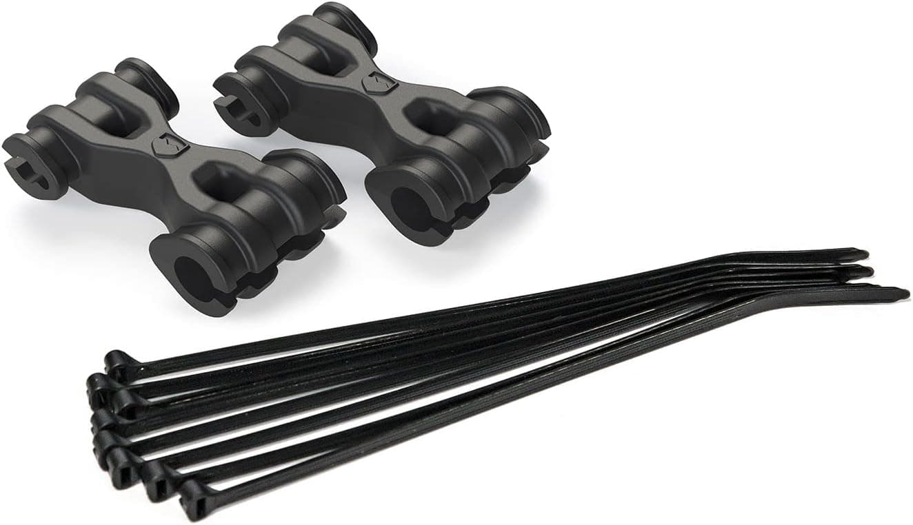 TeraFlex Rear Brake Line Anchor Kit - Black Rubber Construction