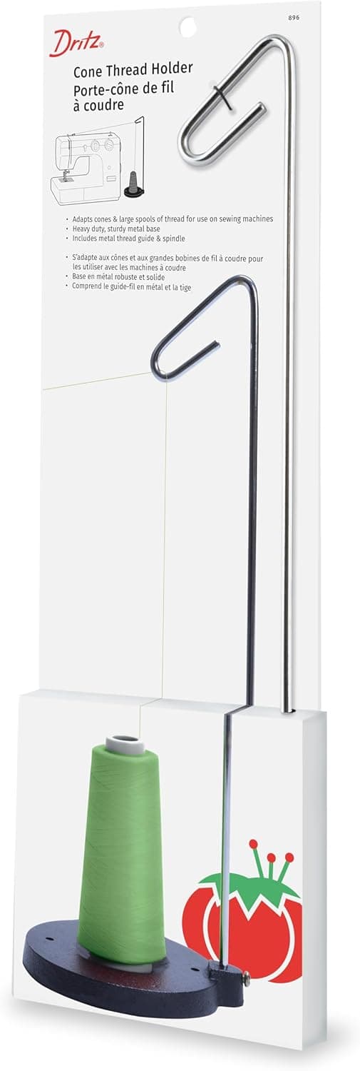 Dritz 896 Cone Thread Holder Heavy Duty Single Silver