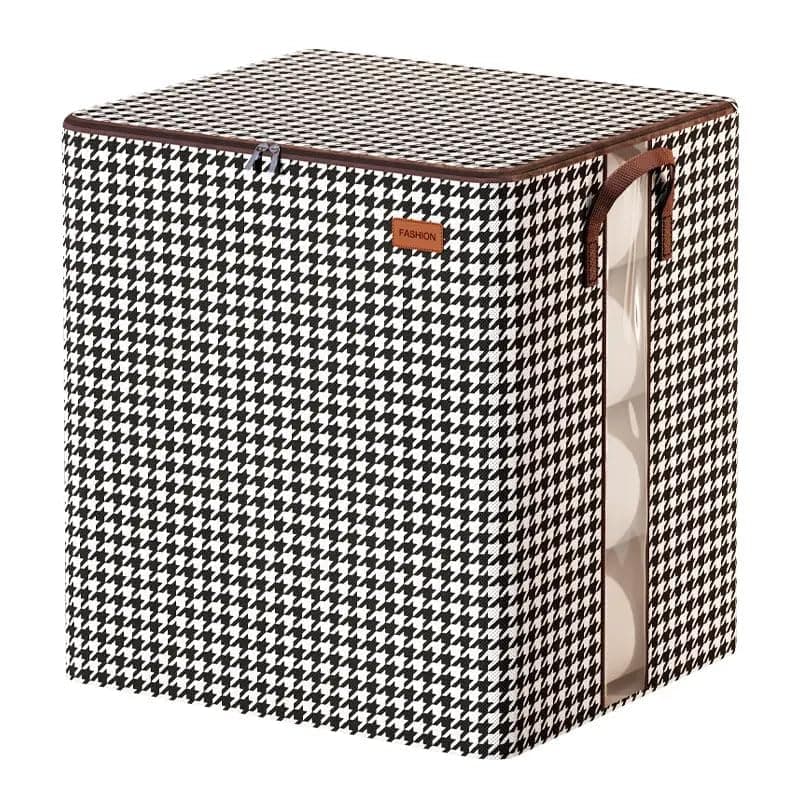 VIPREKHO 180L NonWoven quilt Large Foldable Storage Bag Organizer Clothes Storage Container for Blanket Comforter Saree Toys Clothing Bedding with Durable Handles household reusable 1 Pcs