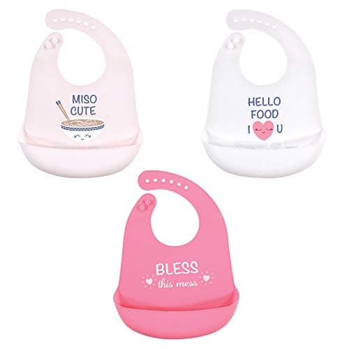 Hudson Baby Unisex Baby Silicone Bibs Miso Cute One Size