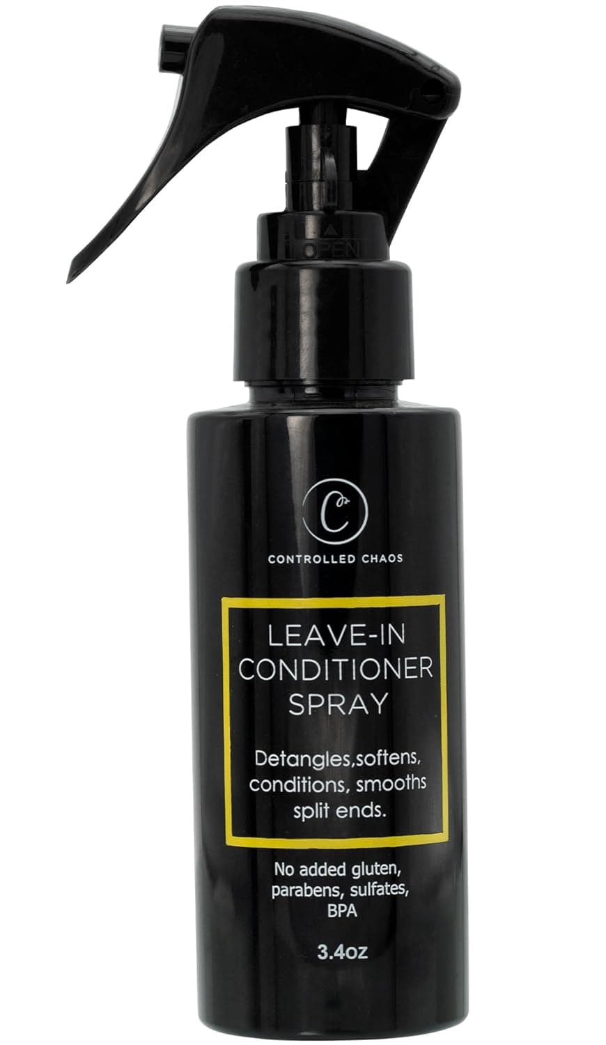 Controlled Chaos LeaveIn Conditioner Spray Anti Frizz Hair Detangler Spray for Dry Damaged Hair with Natural Watermelon Sunflower Seed Oil Honey NonGreasy Gluten Sulfate Paraben Free