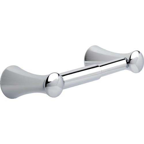 DELTA FAUCET D73850 Lahara Wall Mount Spring-Loaded Toilet Paper Holder Bath Hardware Accessory in Polished Chrome