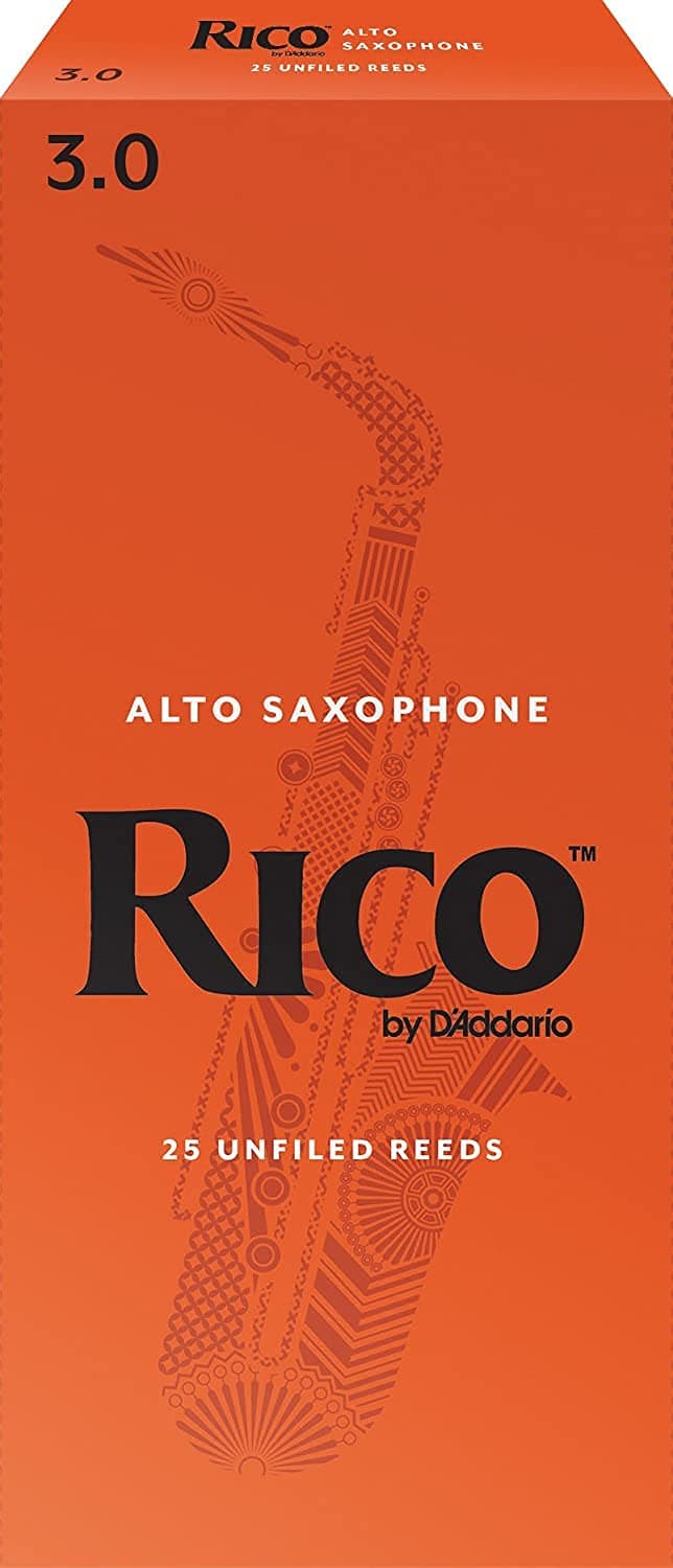 Rico Alto Sax Reeds, Strength 3.0, 25-pack