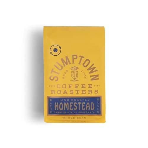 Stumptown Coffee Roasters Medium Roast Whole Bean Coffee 100 Arabica Coffee Homestead Blend 12 Ounce Bag with Flavor Notes of Milk Chocolate Cherry and Orange